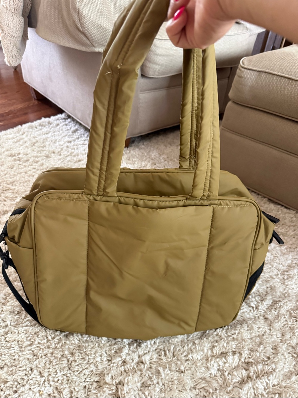 Calpak Luka Duffel in Khaki